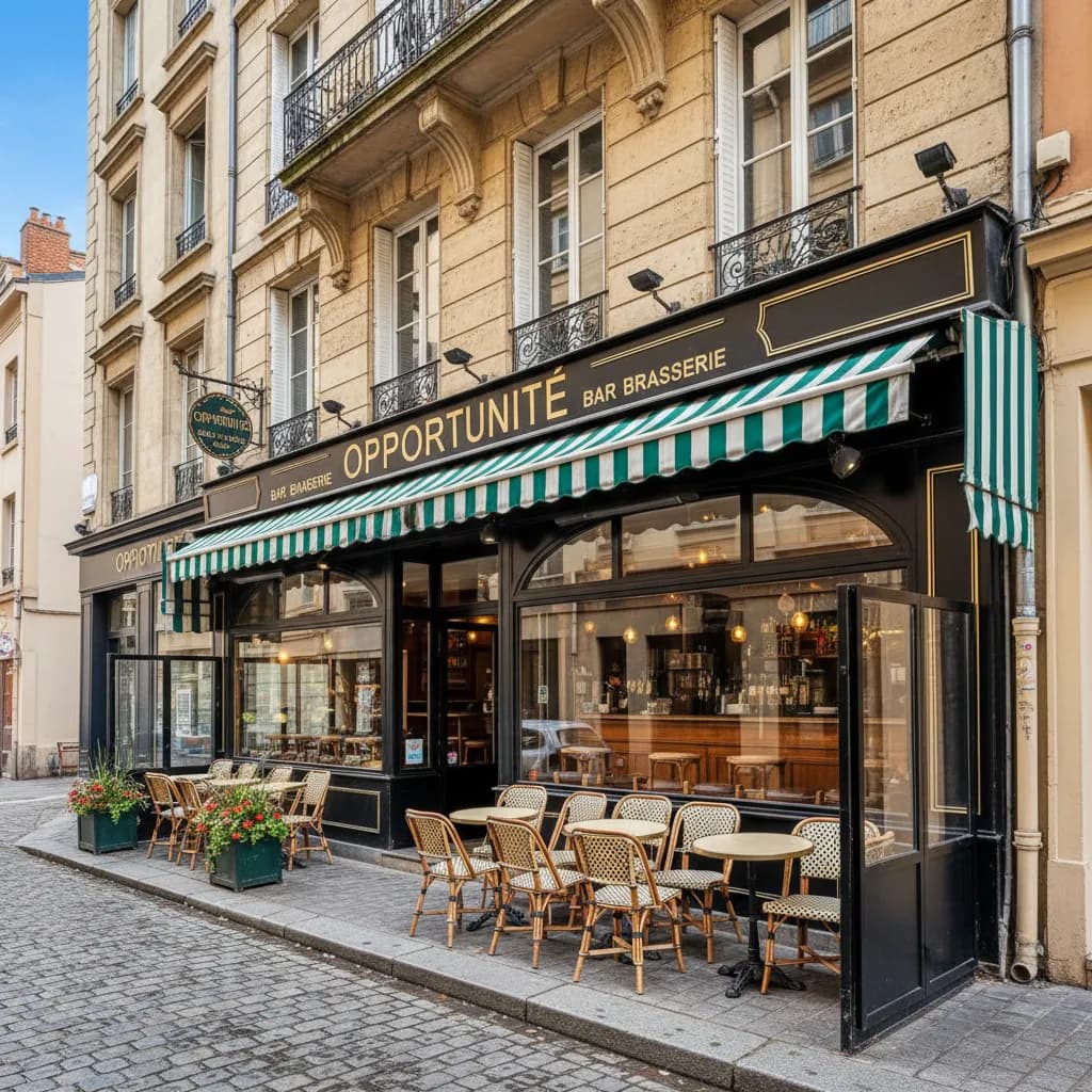 Bar-brasserie 140m² à Lyon : terrasse - licence IV - Image 1