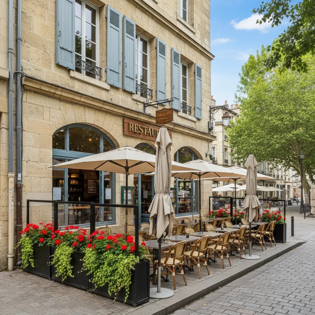 Restaurant 220m² à Bordeaux : terrasse - extraction - Image 1