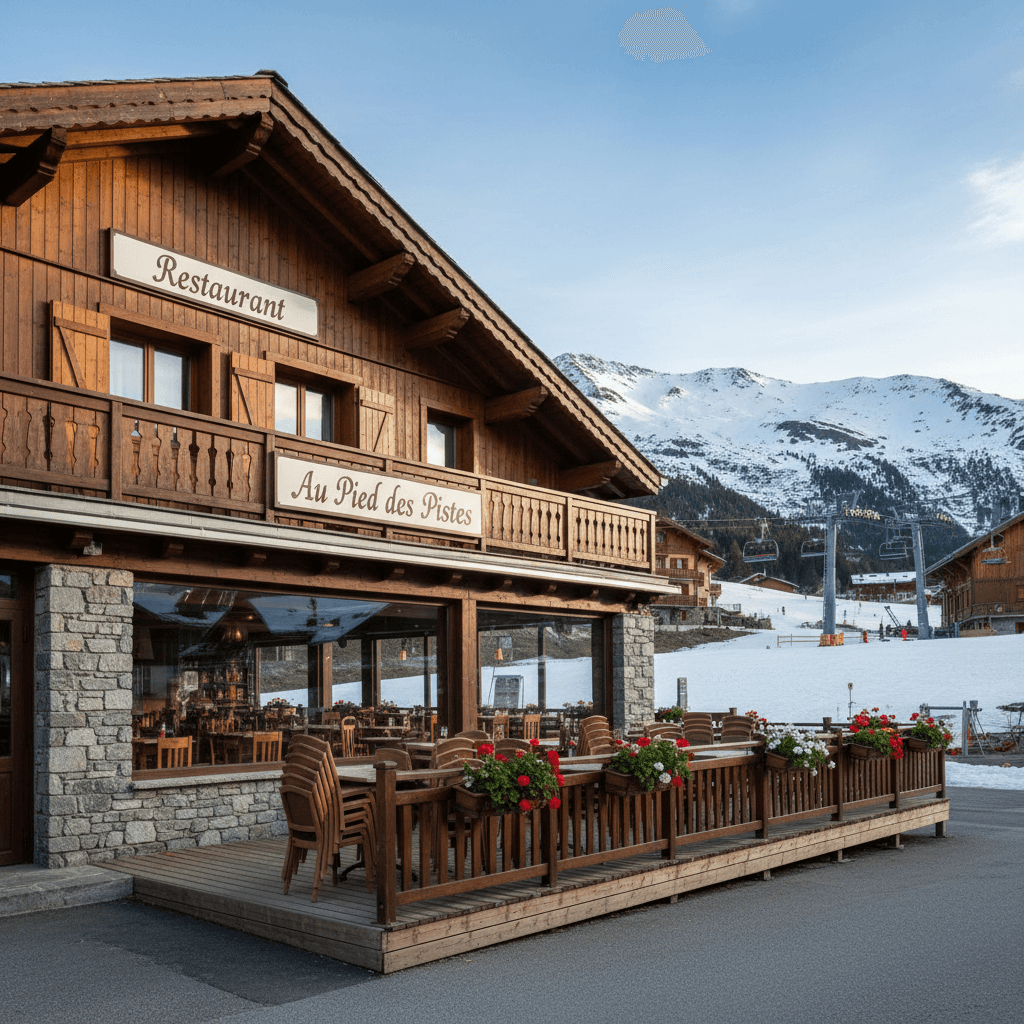 Restaurant 92m² à Fontcouverte-La-Toussuire : terrasse - extraction - Image 1