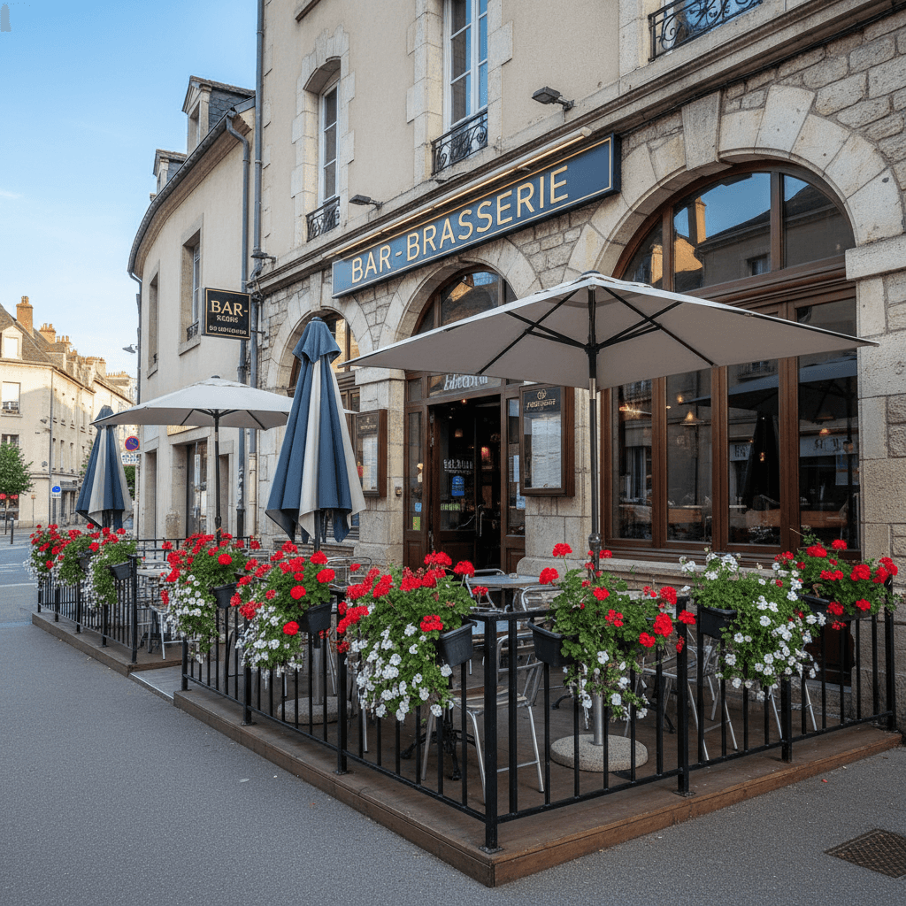 Bar-brasserie 300m² à Gap : terrasse - licence IV - Image 1