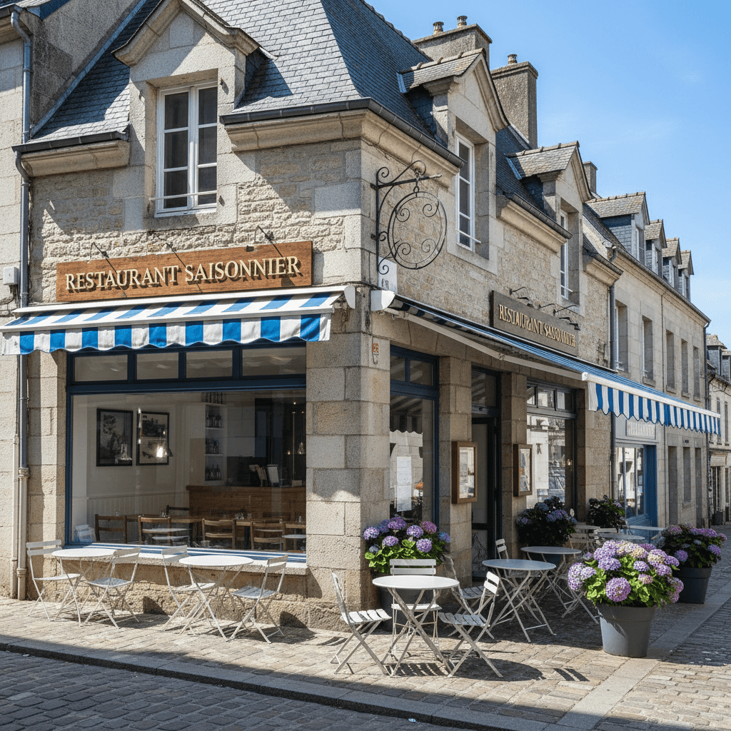 Fast-food à Vannes : terrasse - Image 1