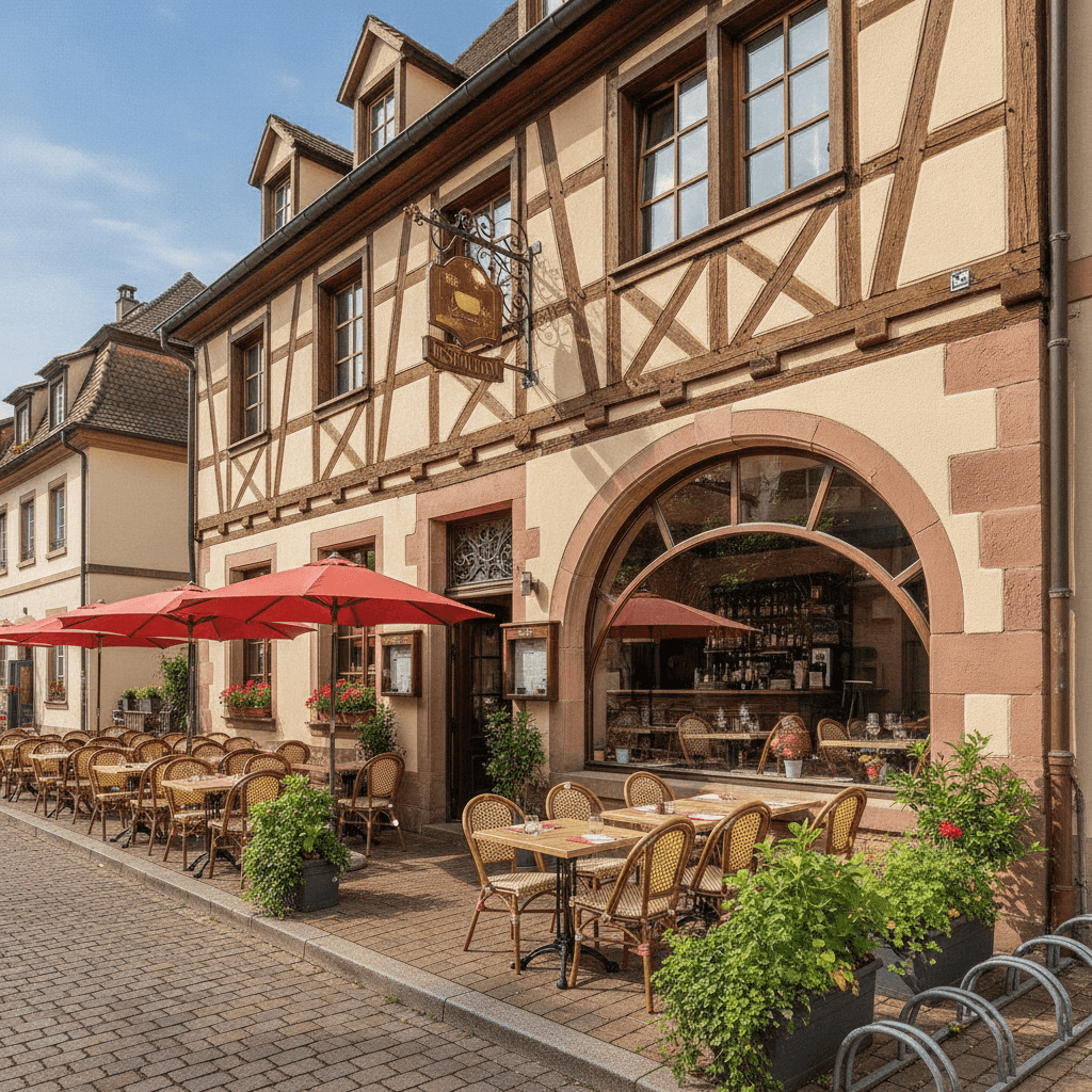 Restaurant 200m² à Geispolsheim : terrasse - licence IV