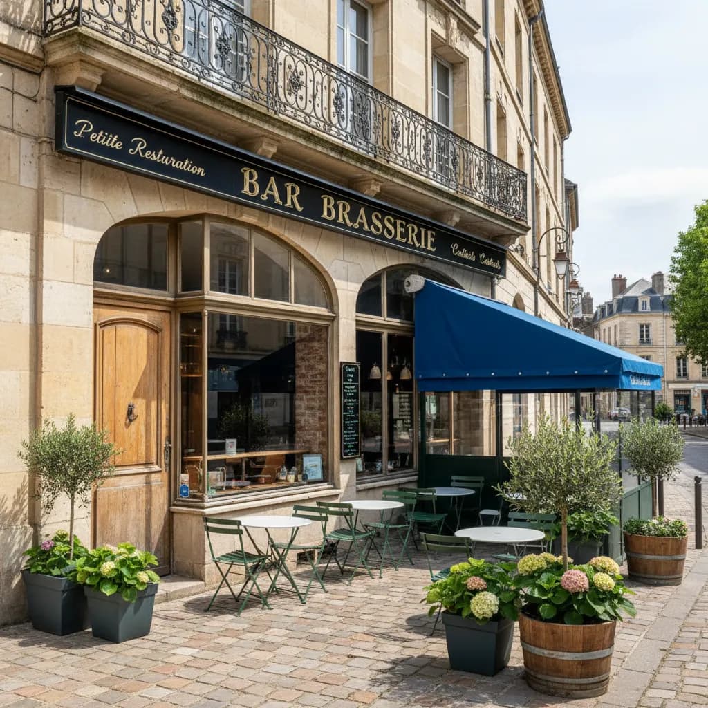 Bar-brasserie 110m² à Angers : terrasse - Image 1