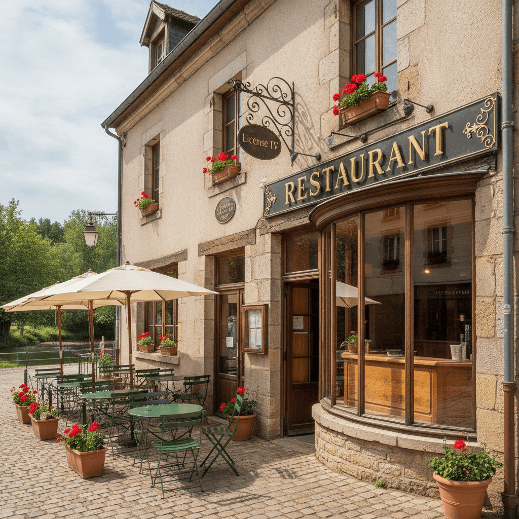 Restaurant 320m² à Massiac : terrasse - licence IV - Image 1