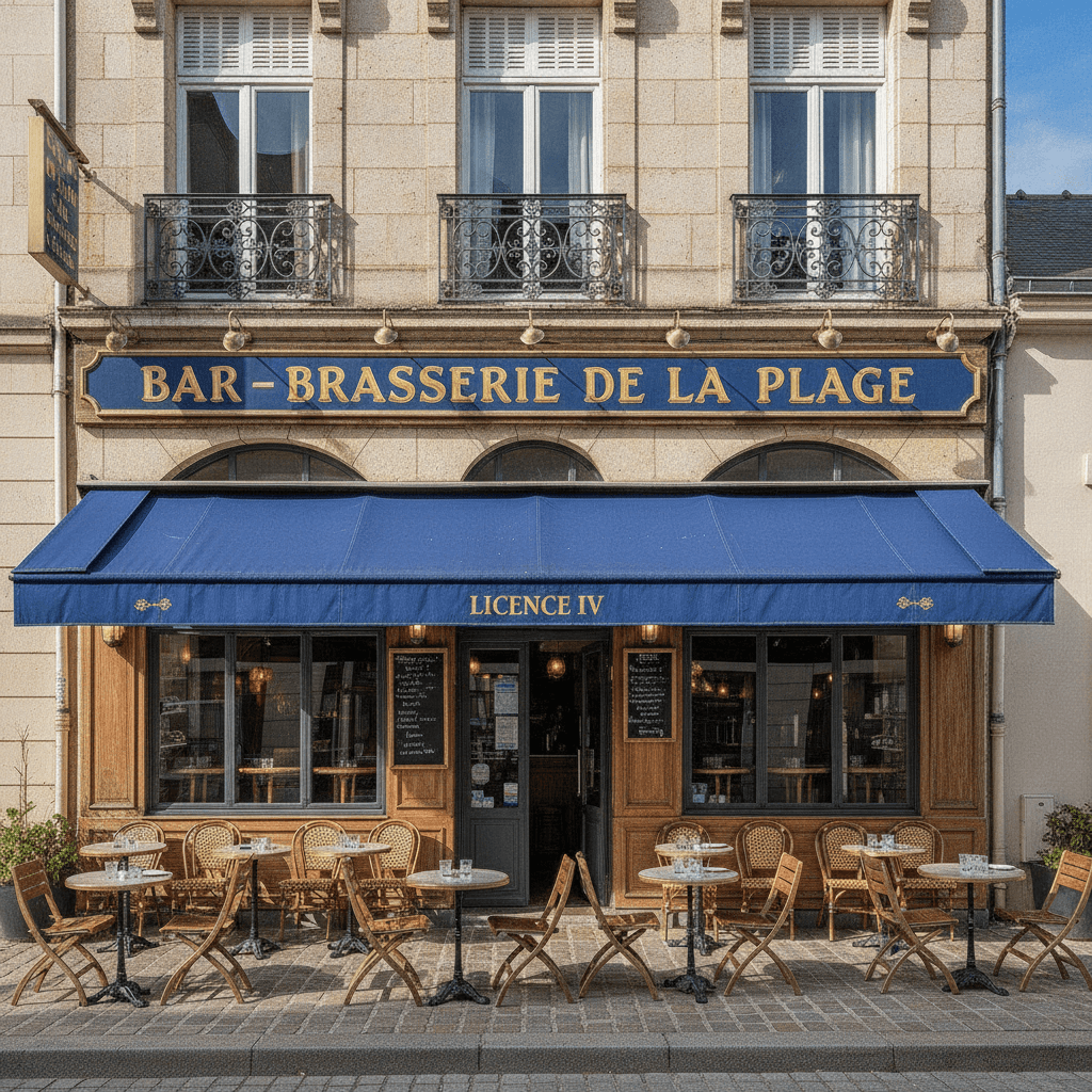 Bar-brasserie à La Roche-Sur-Yon : terrasse - licence IV