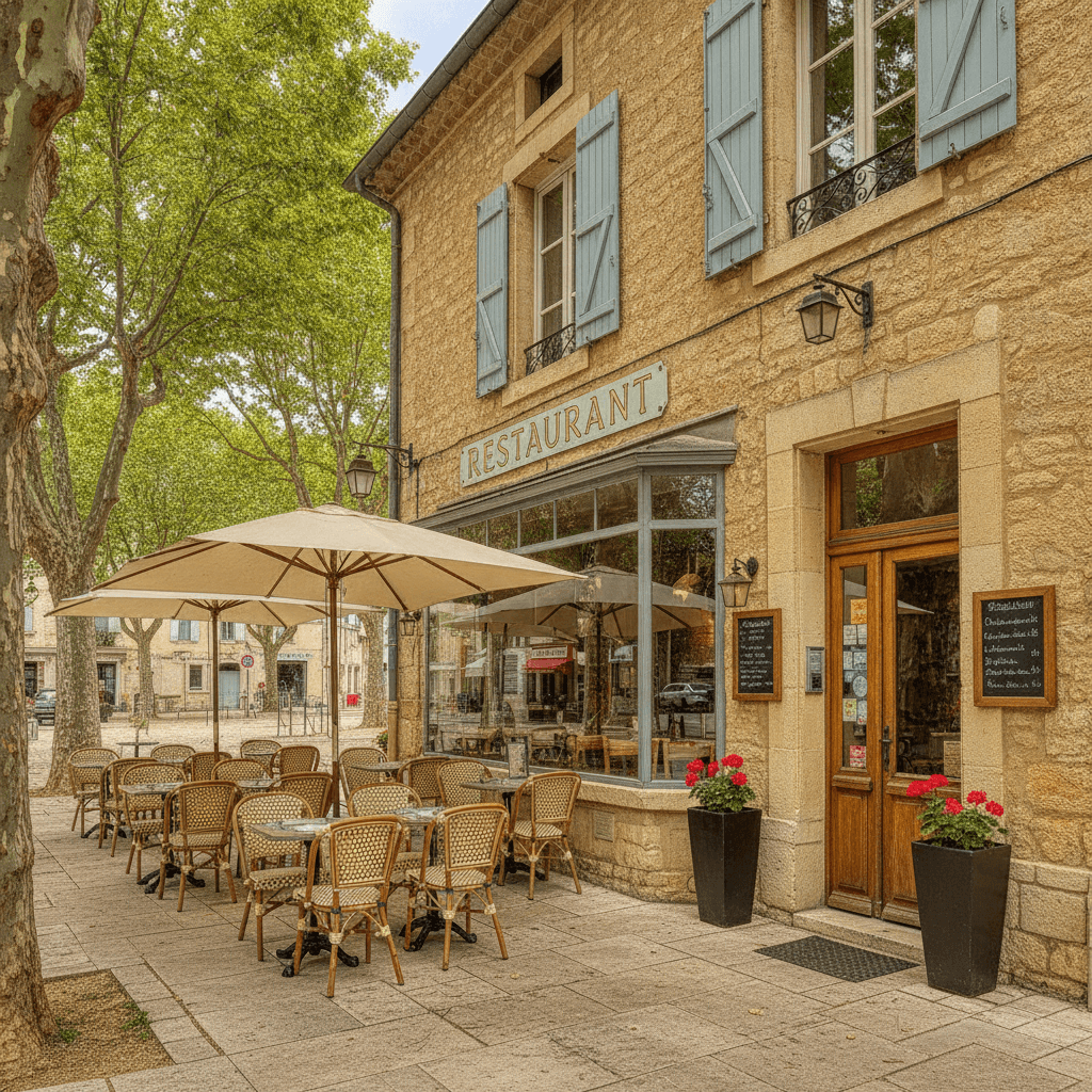 Restaurant 150m² à Méjannes-Le-Clap : terrasse - licence IV