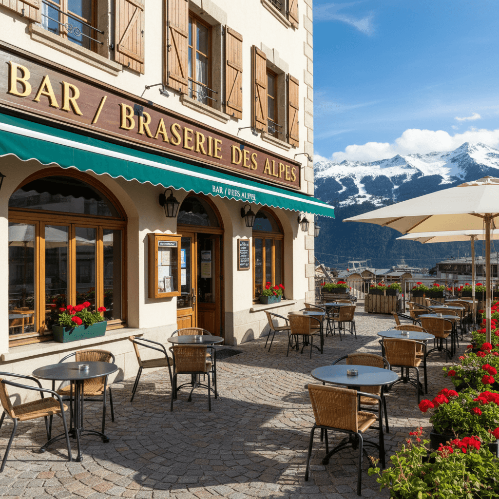 Bar-brasserie 230m² à La Salle Les Alpes : terrasse - licence IV - Image 1