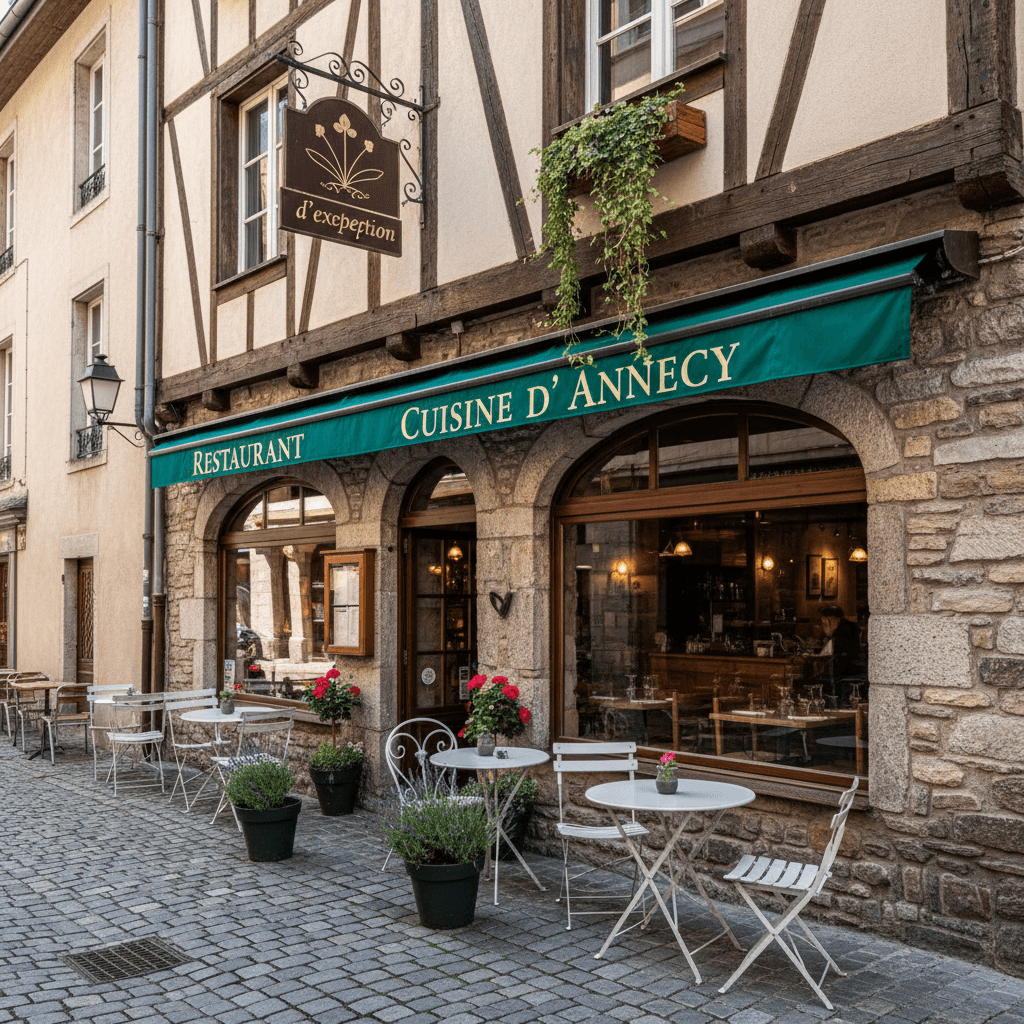 Restaurant 95m² à Annecy : terrasse - licence IV - Image 1