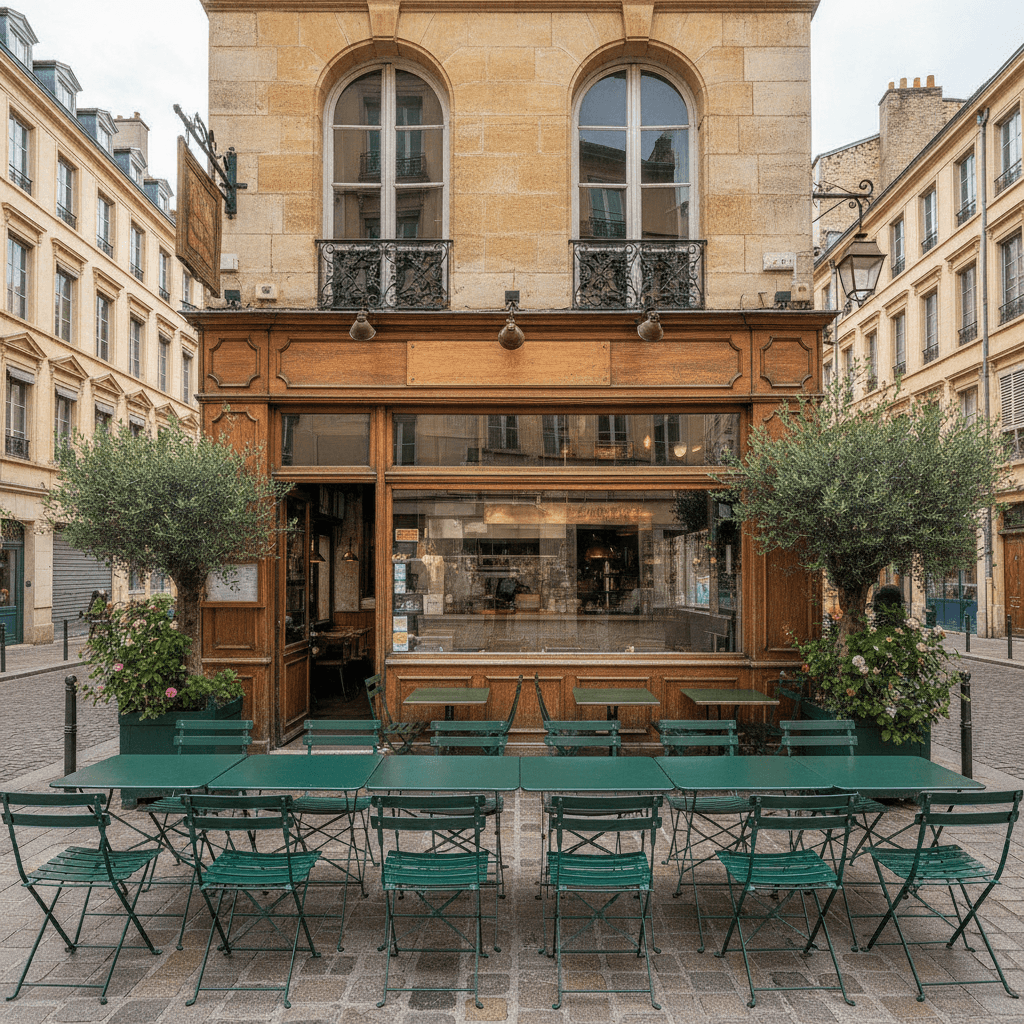 Restaurant 40m² à Lyon : terrasse - extraction