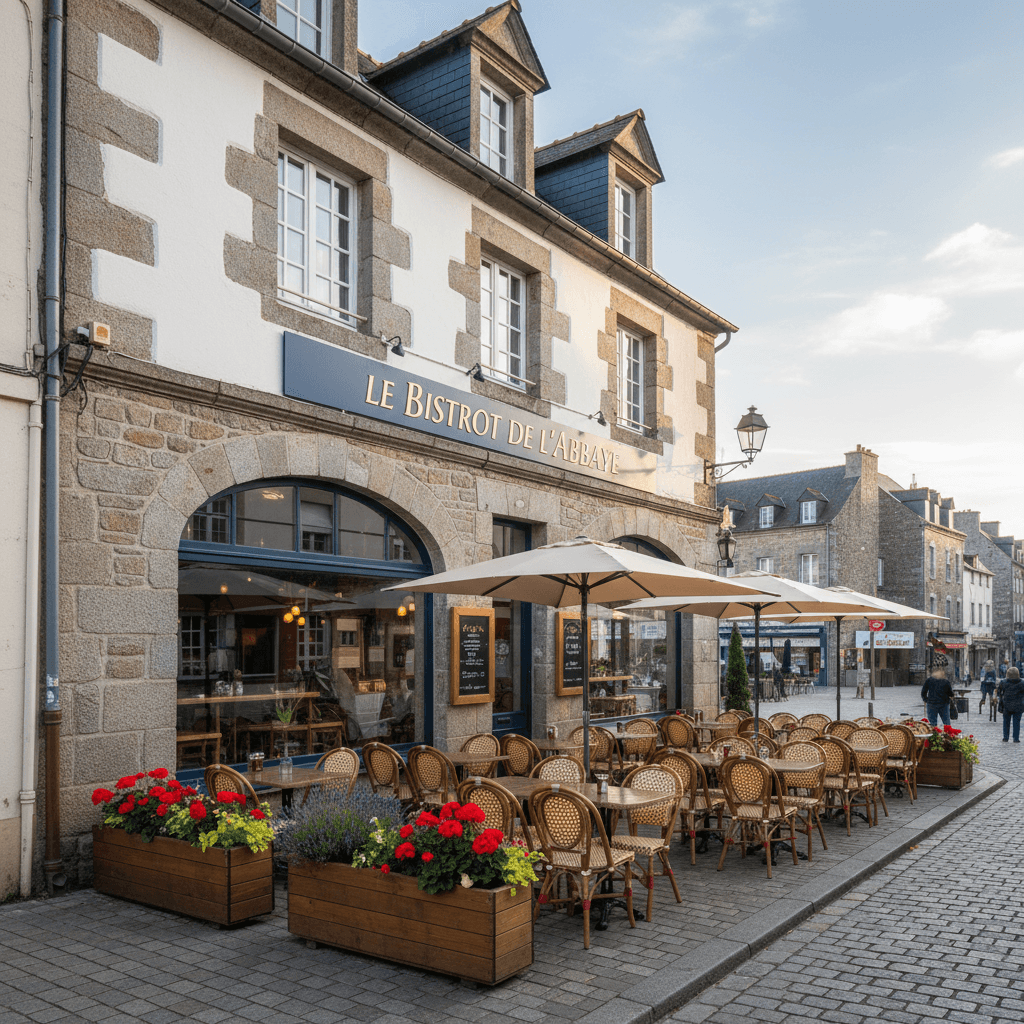 Restaurant à Pont-L'Abbé : terrasse - Image 1