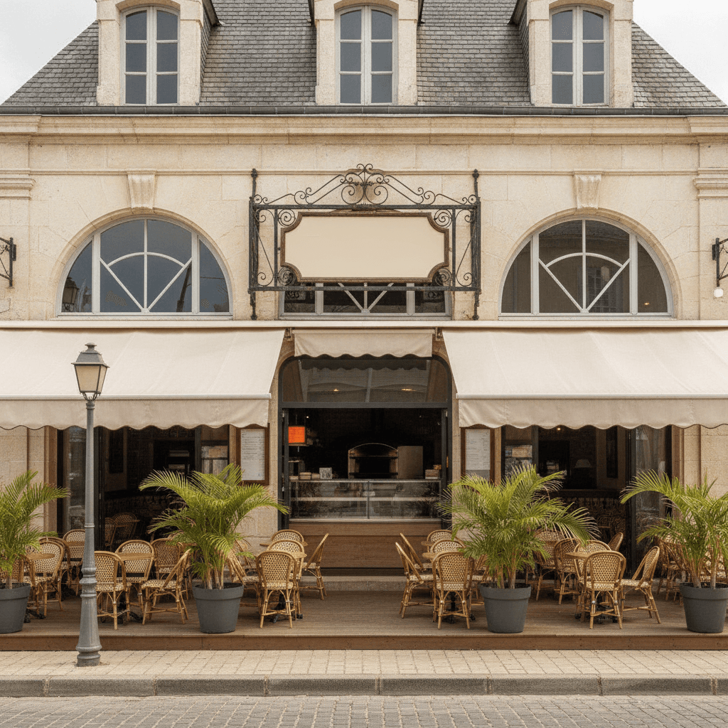 Fast-food 120m² à Saint-Louis : terrasse - Image 1