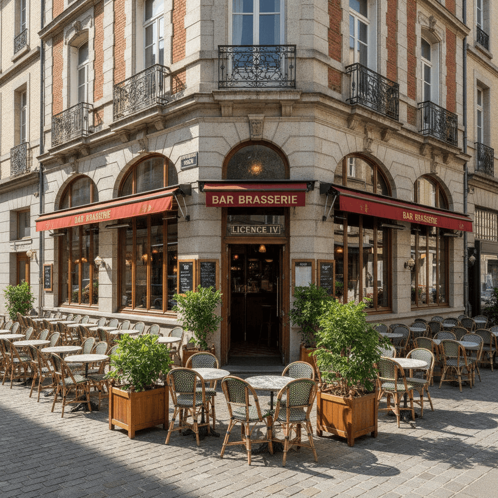Bar-brasserie à Lille : terrasse - licence IV - Image 1