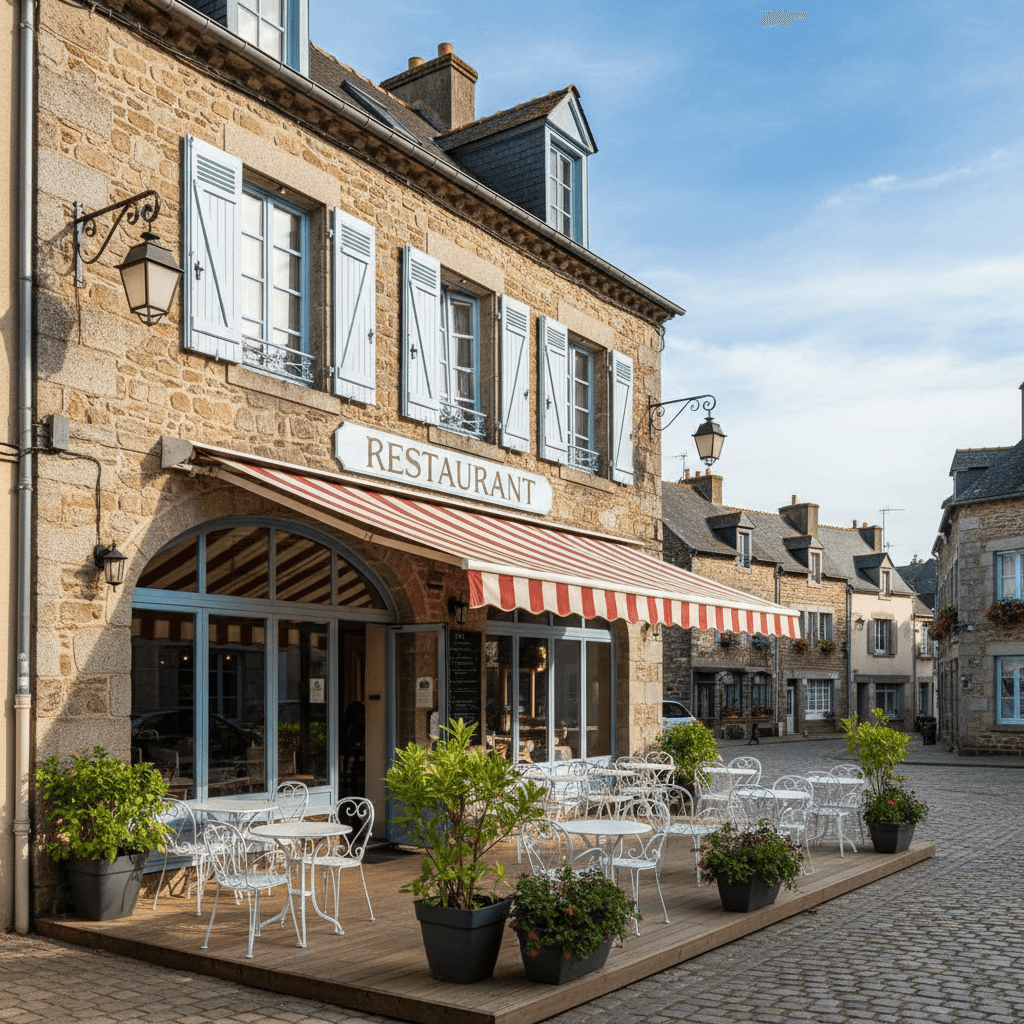 Restaurant à Jugon-Les-Lacs - Commune Nouvelle : terrasse - licence IV - Image 1