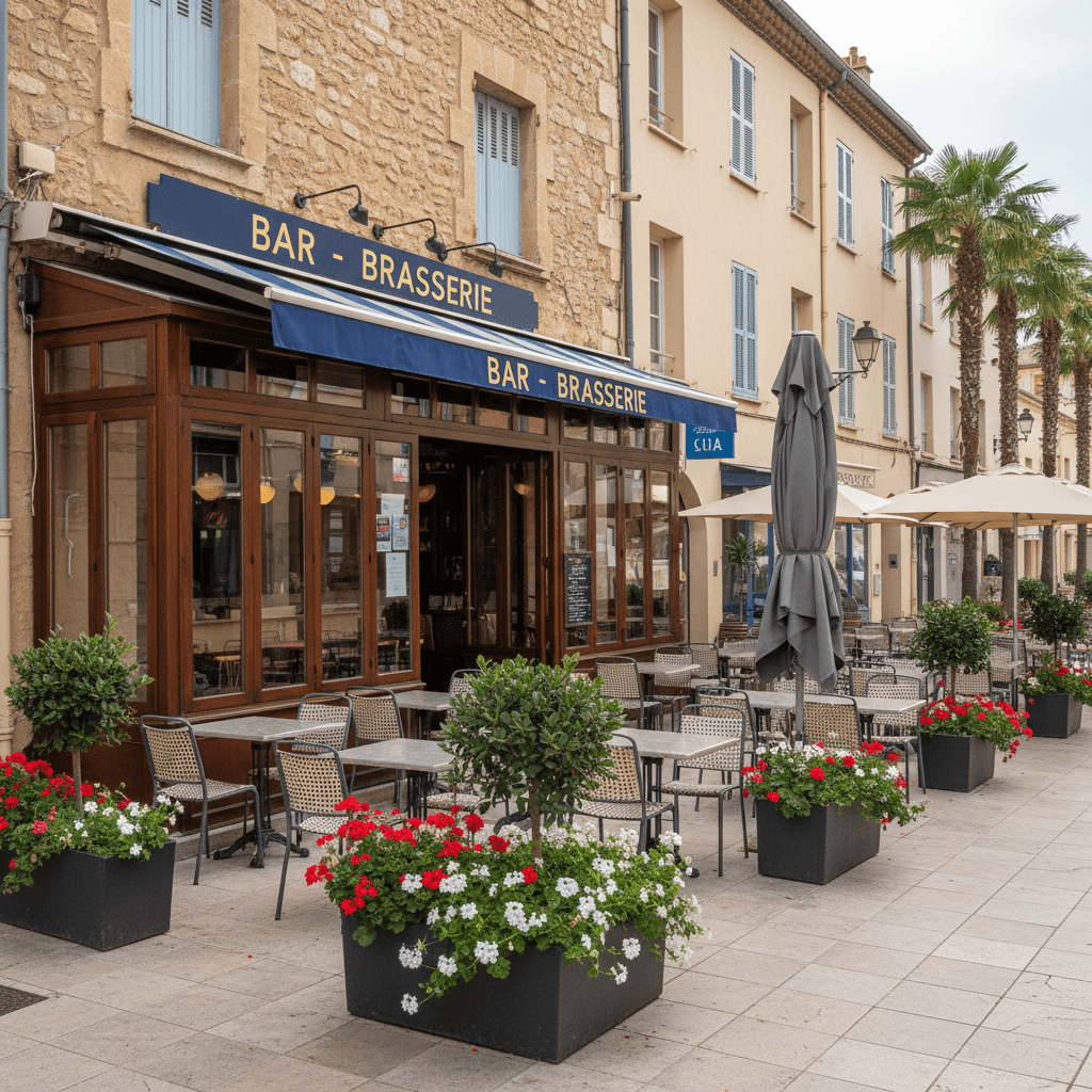 Bar-brasserie 55m² à Antibes : terrasse - licence IV - Image 1