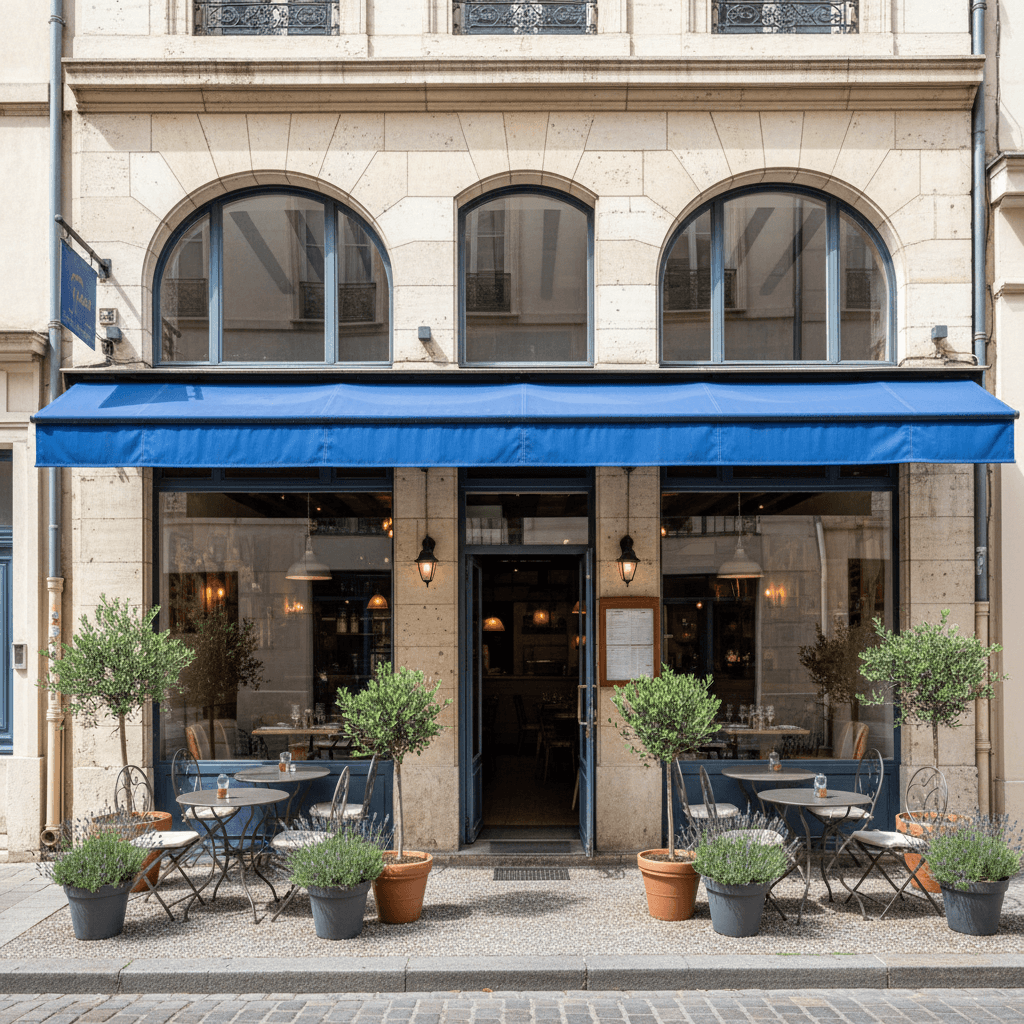 Restaurant 80m² à Lyon : terrasse - extraction