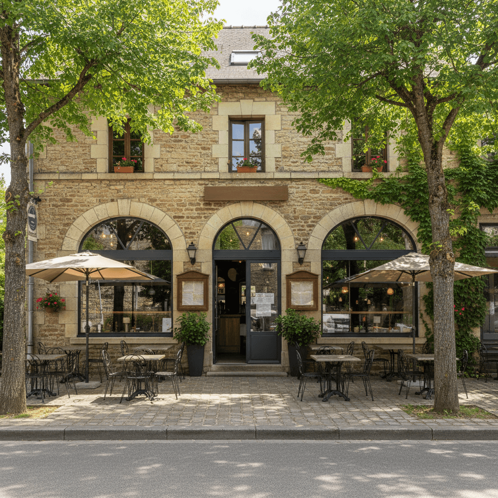 Restaurant 200m² à La Roche-Sur-Yon : terrasse - Image 1