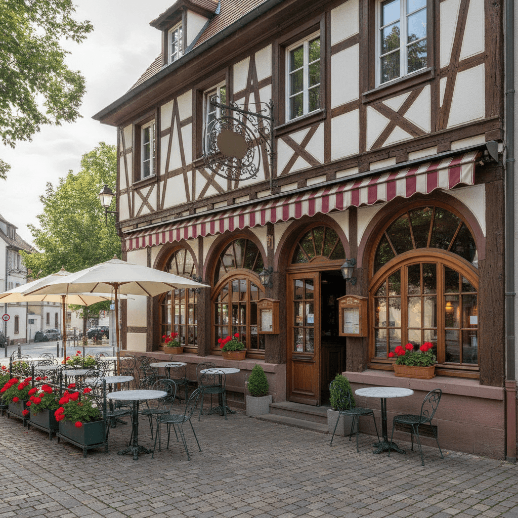 Restaurant à Truchtersheim : terrasse - extraction - Image 1