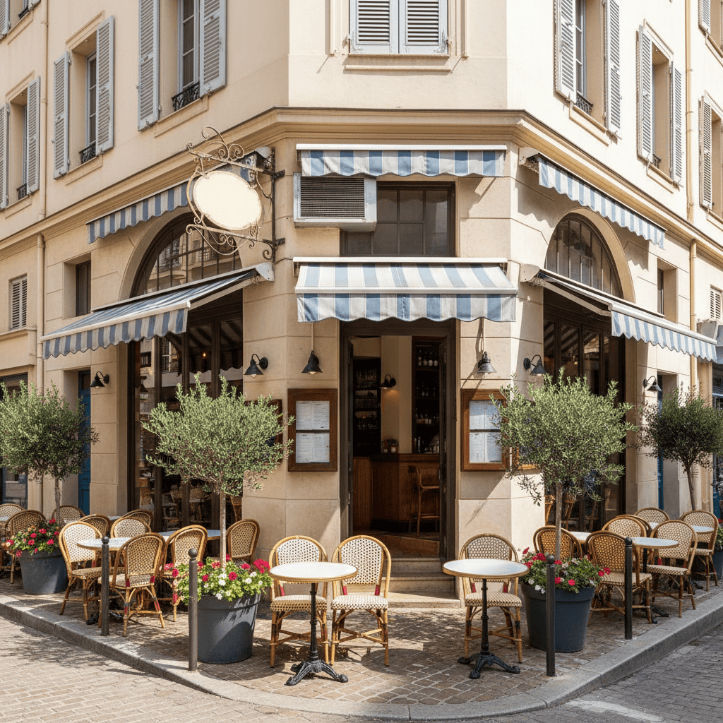 Restaurant 100m² à Nice : terrasse - extraction