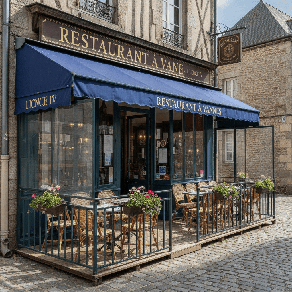 Restaurant à Vannes : terrasse - licence IV