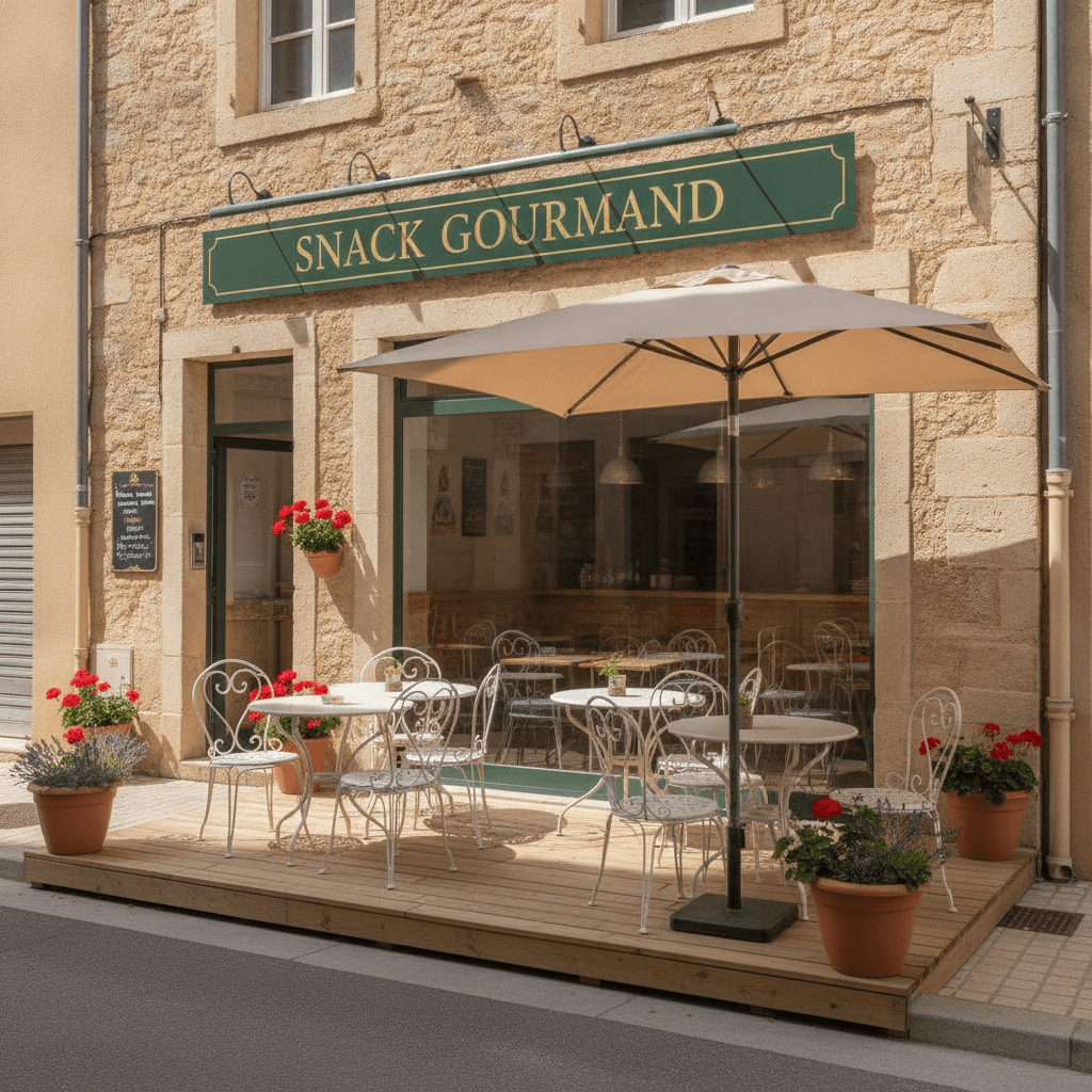 Snack 60m² à Saint-Maximin-La-Sainte-Baume : terrasse - Image 1