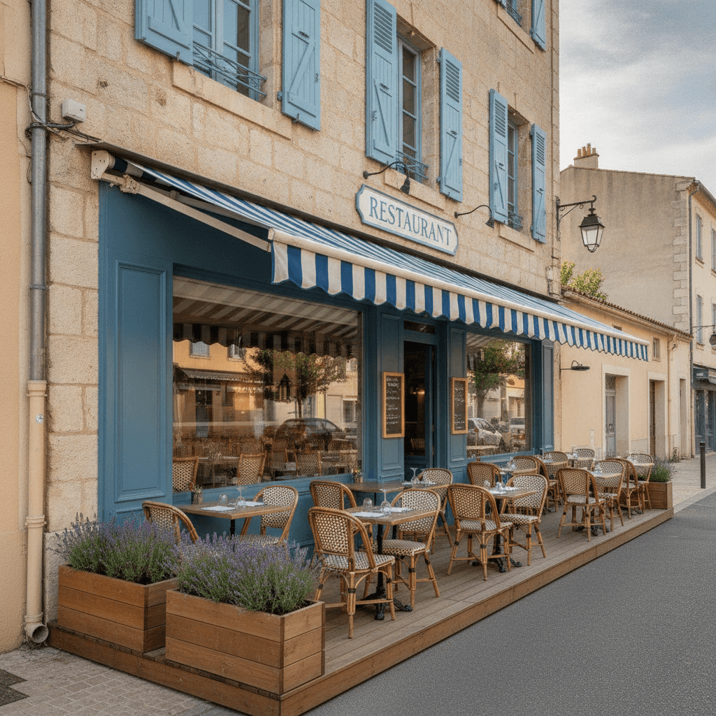Restaurant 120m² à Marseille : terrasse - licence IV