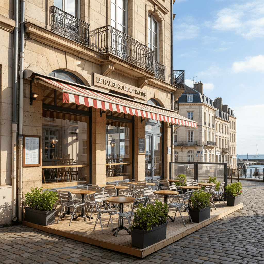 Fast-food 50m² à Le Havre : terrasse - licence IV