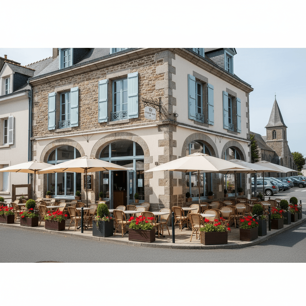 Bar-brasserie 200m² à Barneville-Carteret : terrasse - licence IV - Image 1