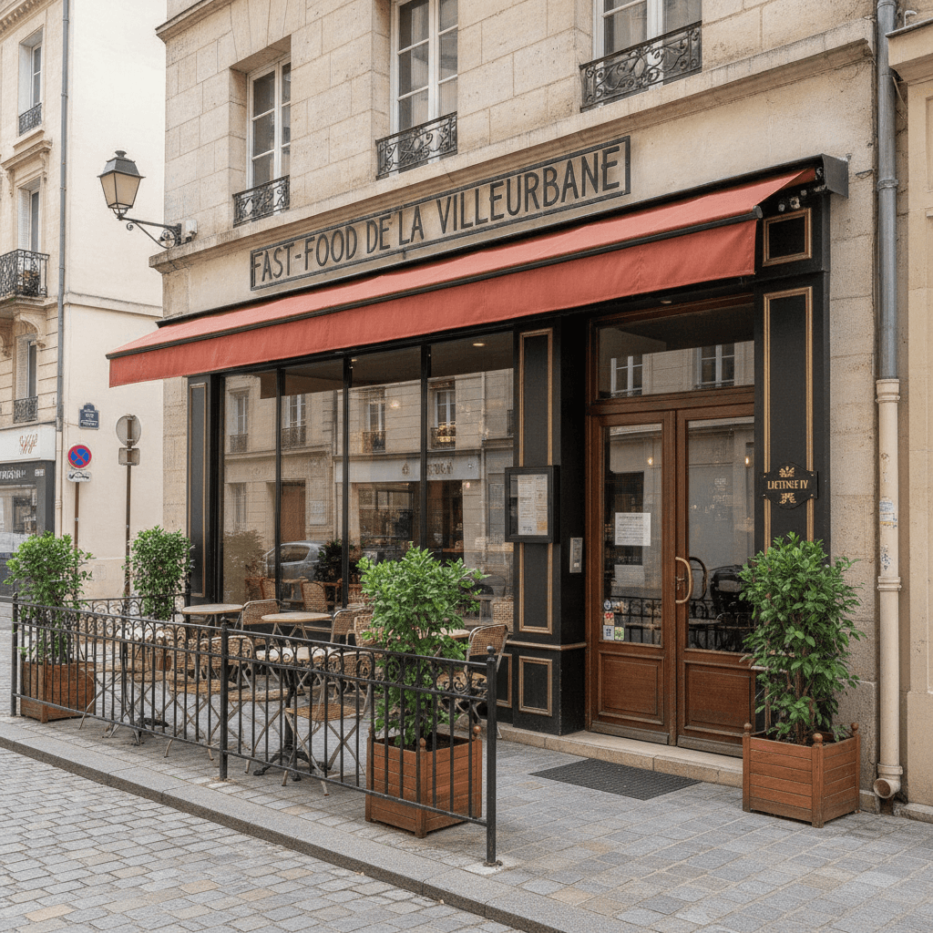 Fast-food à Villeurbanne : terrasse - licence IV - Image 1