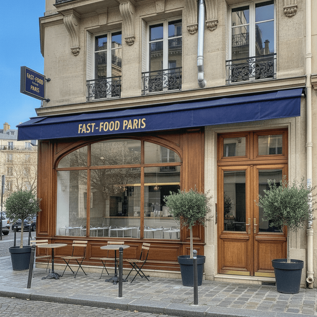 Fast-food 6 couverts à Paris : extraction