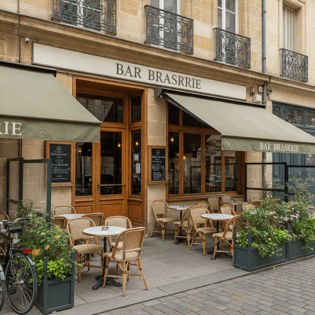 Bar-brasserie 70m² à Bordeaux : terrasse - licence IV - Image 1