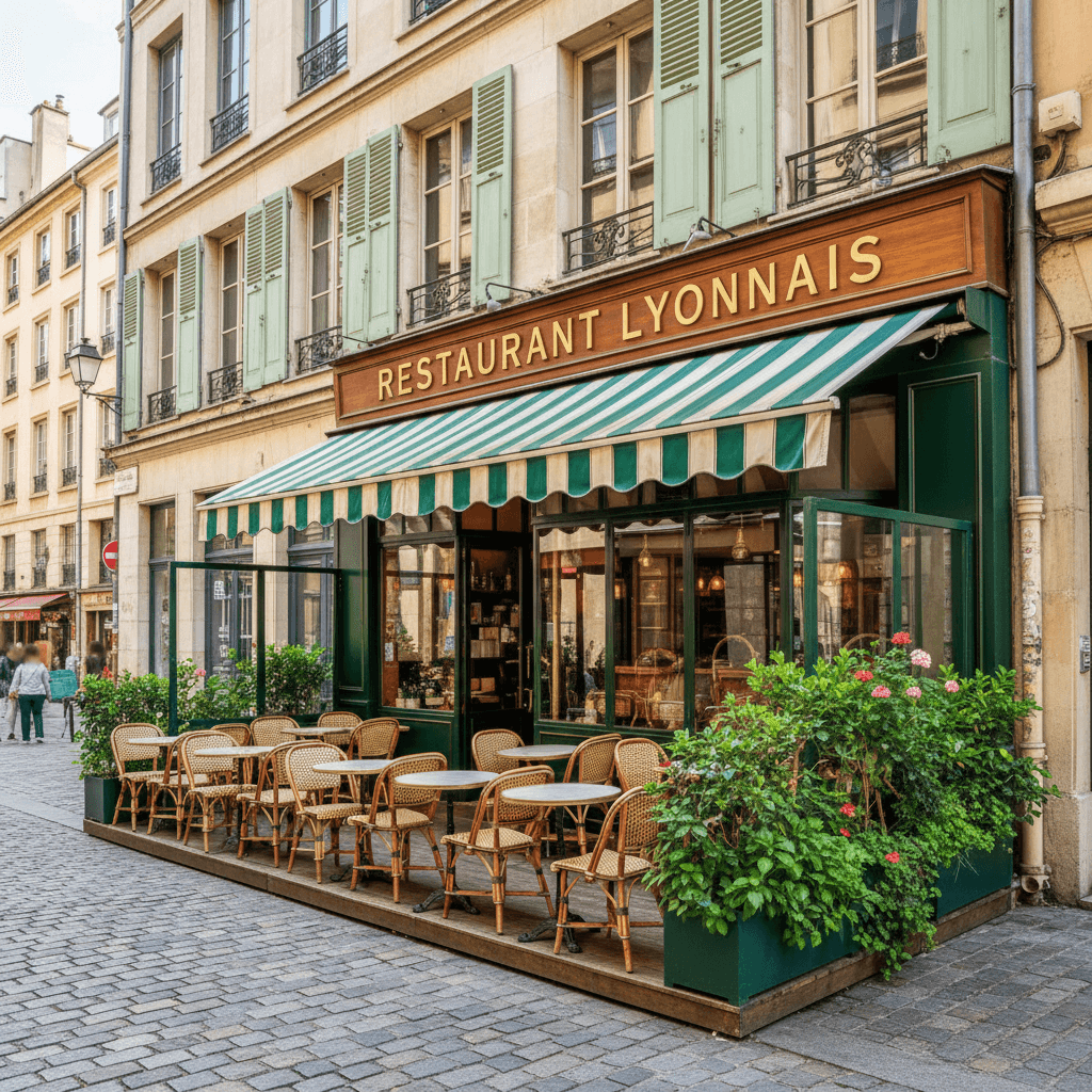 Restaurant 180m² à Lyon : terrasse - licence IV