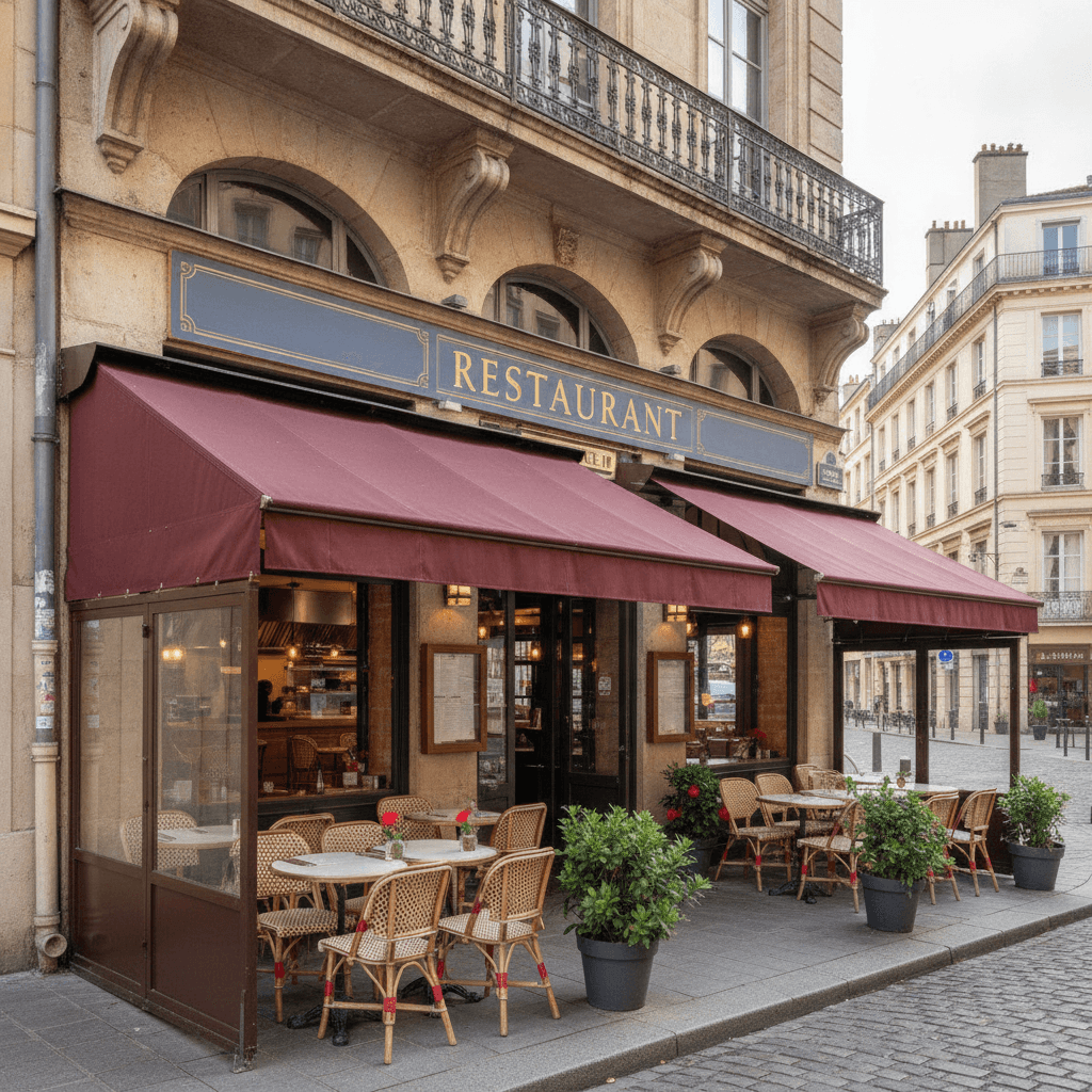 Restaurant 85m² à Lyon : terrasse - licence IV