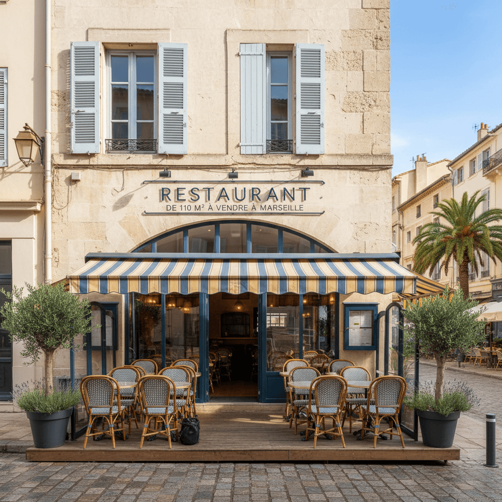 Restaurant 110m² à Marseille : terrasse - extraction