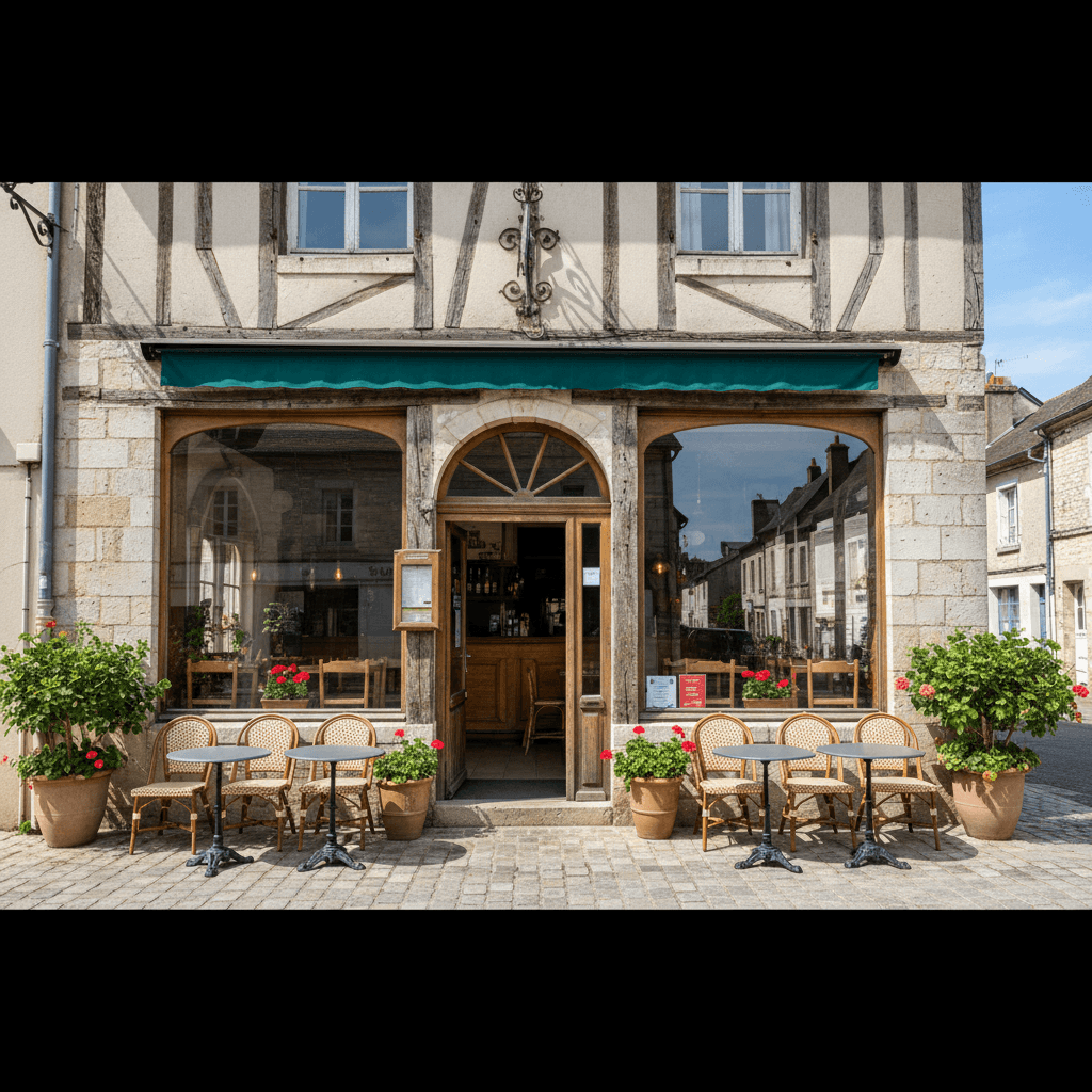 Restaurant 365m² à Châtel-Censoir : terrasse - licence IV - Image 1