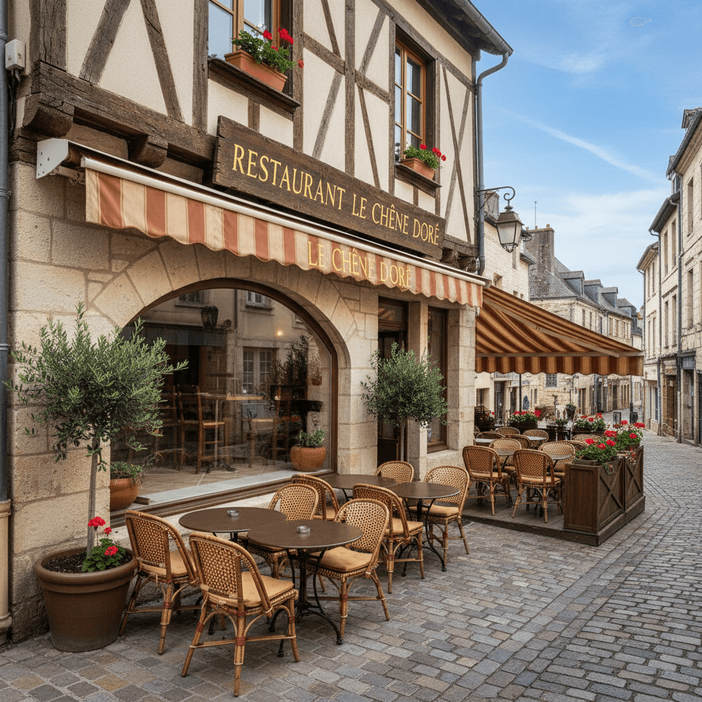 Restaurant à Périgueux : terrasse - extraction - Image 1