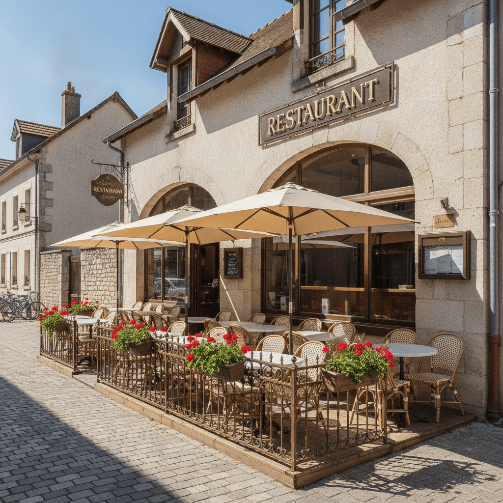 Restaurant 300m² à Linxe : terrasse - licence IV