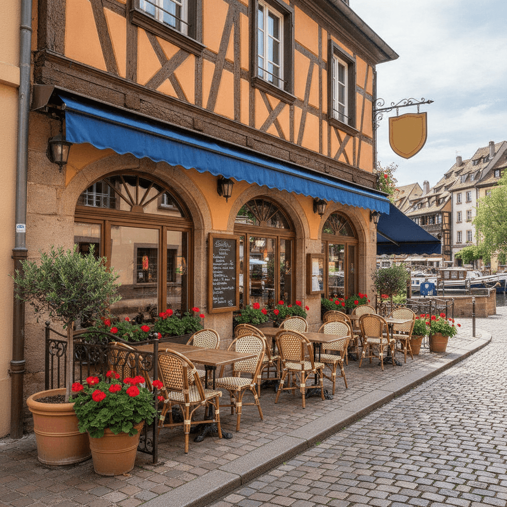 Restaurant 65m² à Strasbourg : terrasse - Image 1