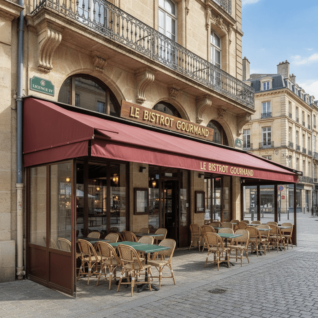 Restaurant à Bordeaux : terrasse - licence IV