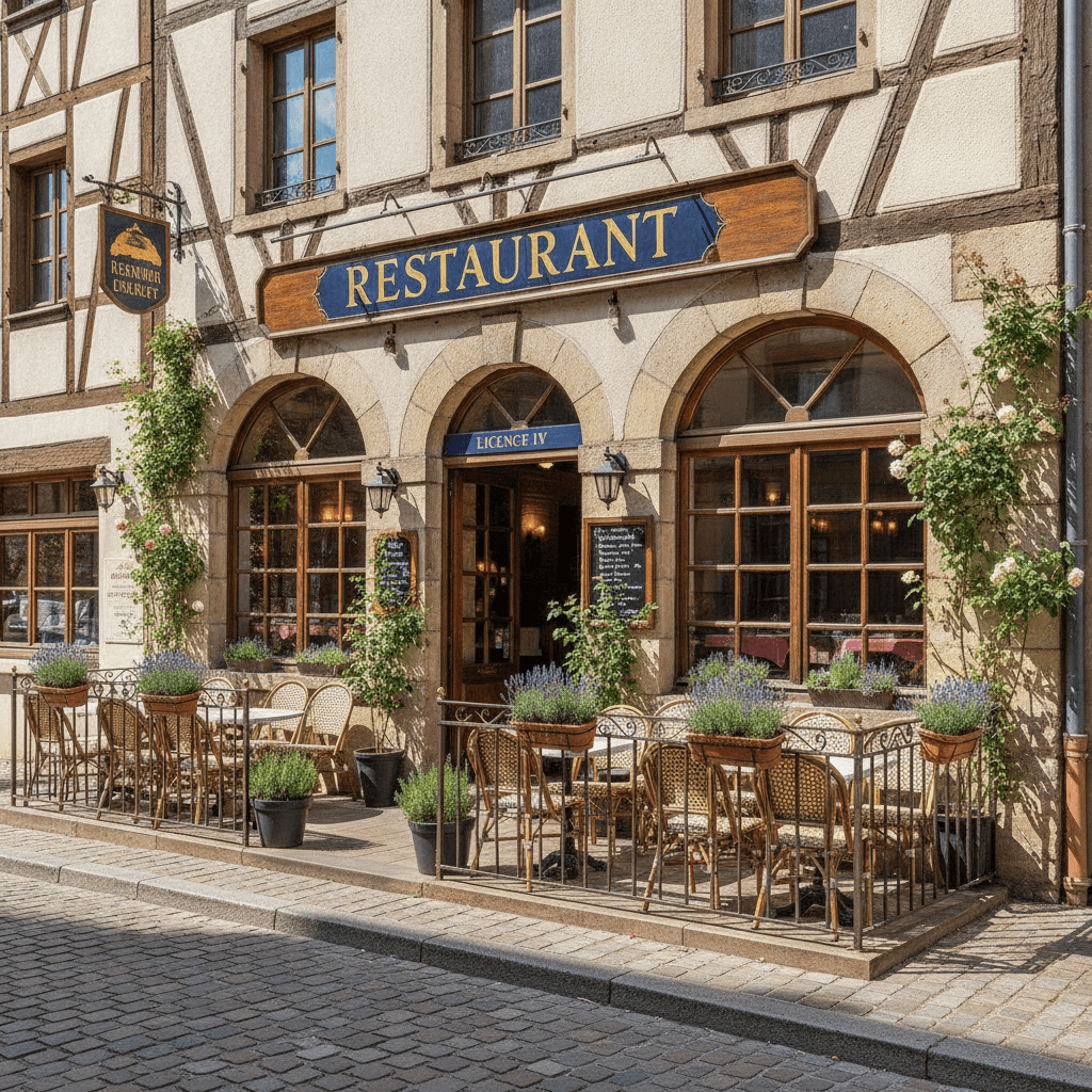 Restaurant 200m² à Fegersheim : terrasse - licence IV - Image 1