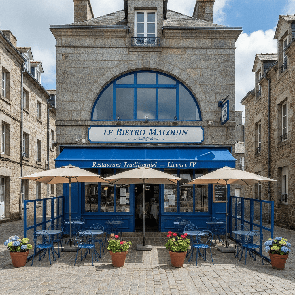 Restaurant à Saint-Malo : terrasse - licence IV - Image 1