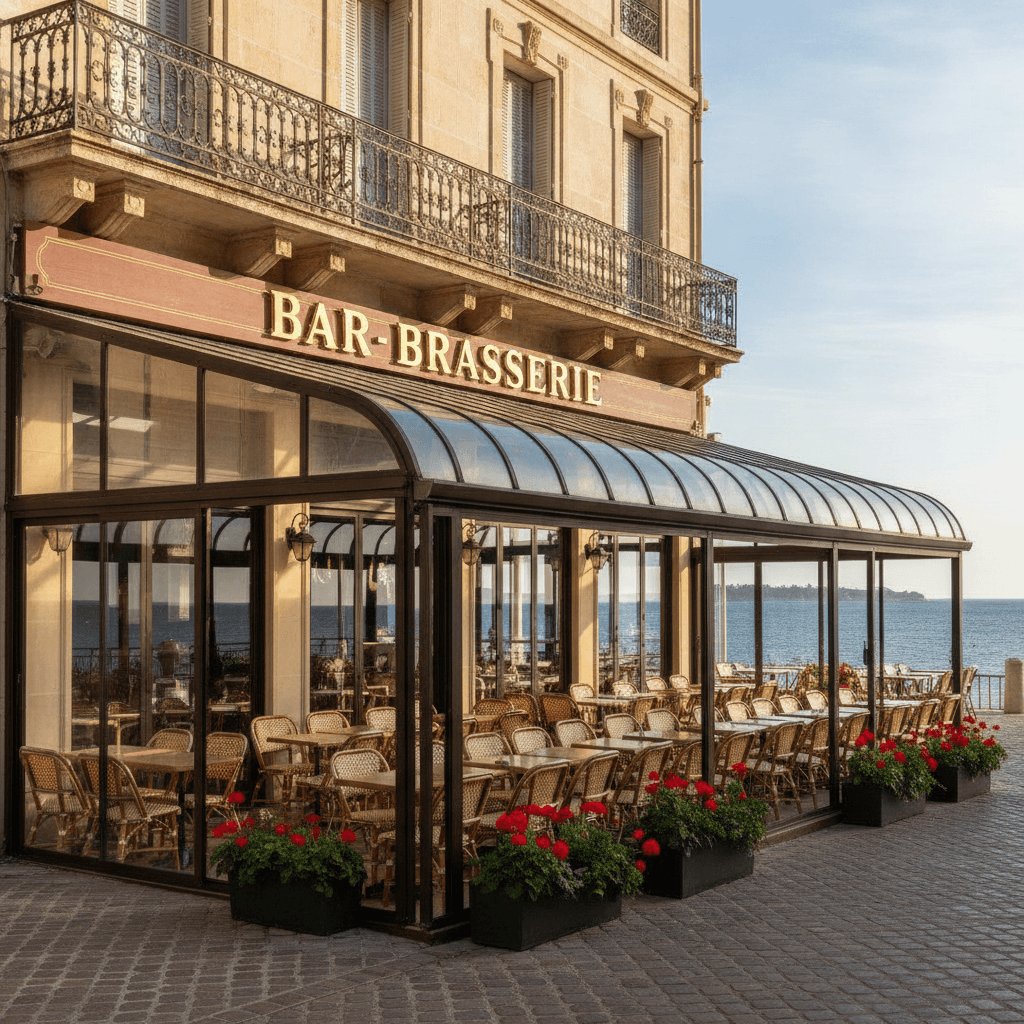 Bar-brasserie 310m² à La Seyne-Sur-Mer : terrasse - licence IV
