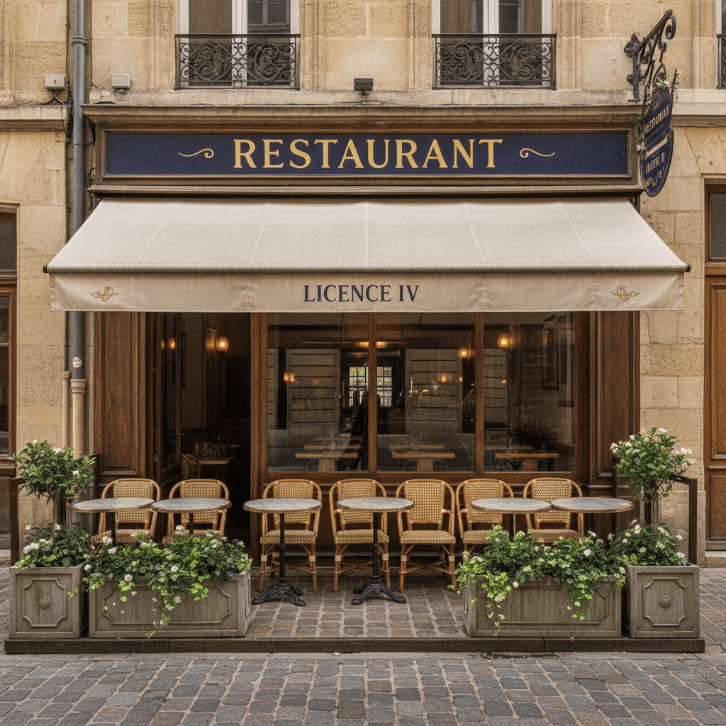 Restaurant à Bordeaux : terrasse - licence IV - Image 1