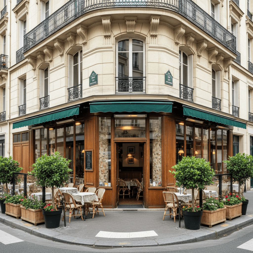 Restaurant d'angle avec terrasse à Paris - Image 1