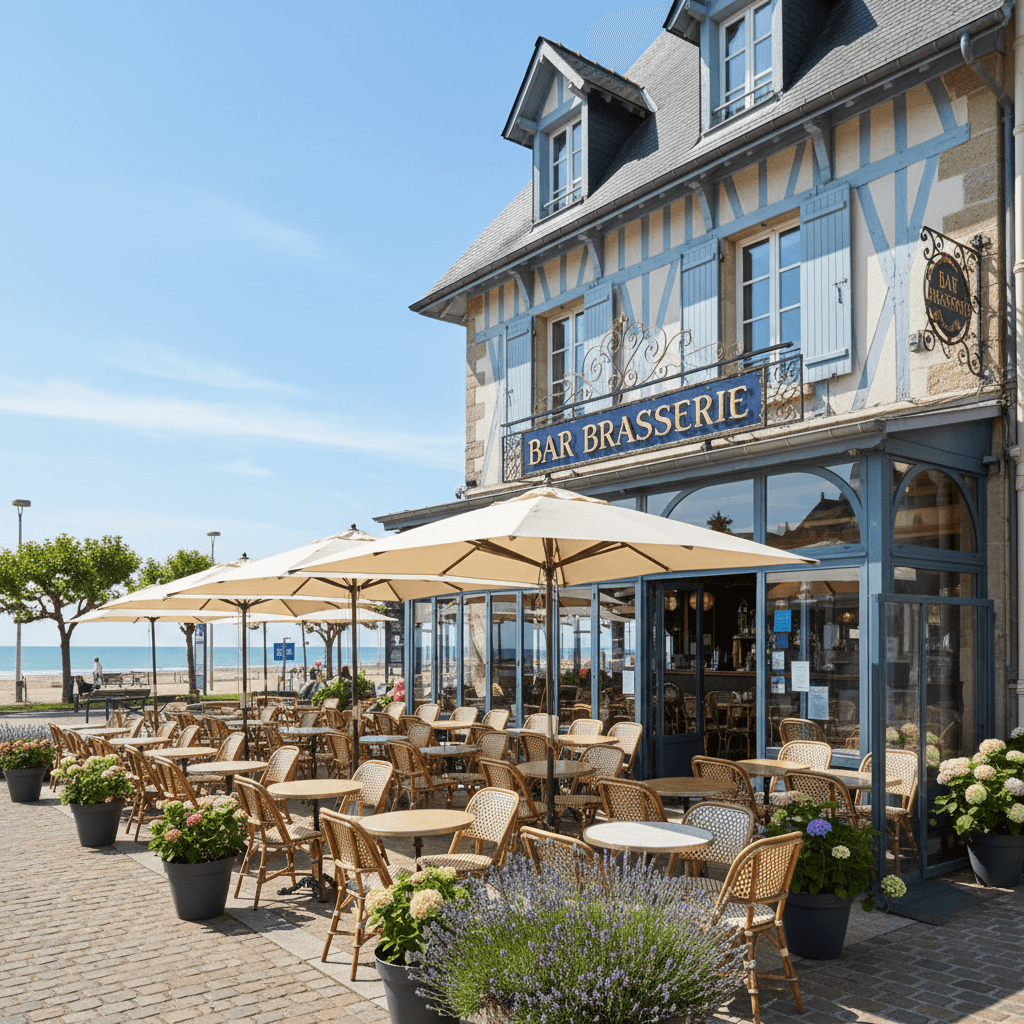 Bar-brasserie 60m² à Cabourg : terrasse - licence IV - Image 1