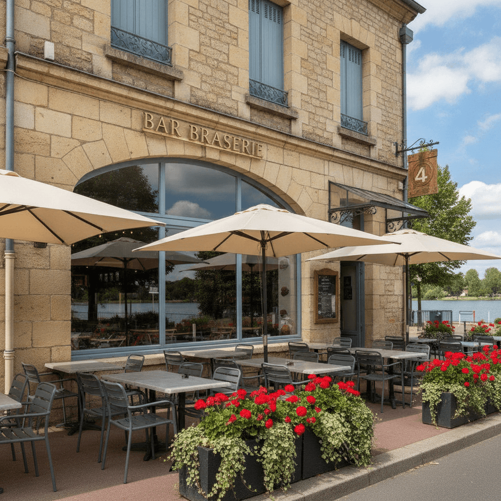 Bar-brasserie 120m² à Châteauroux : terrasse - licence IV