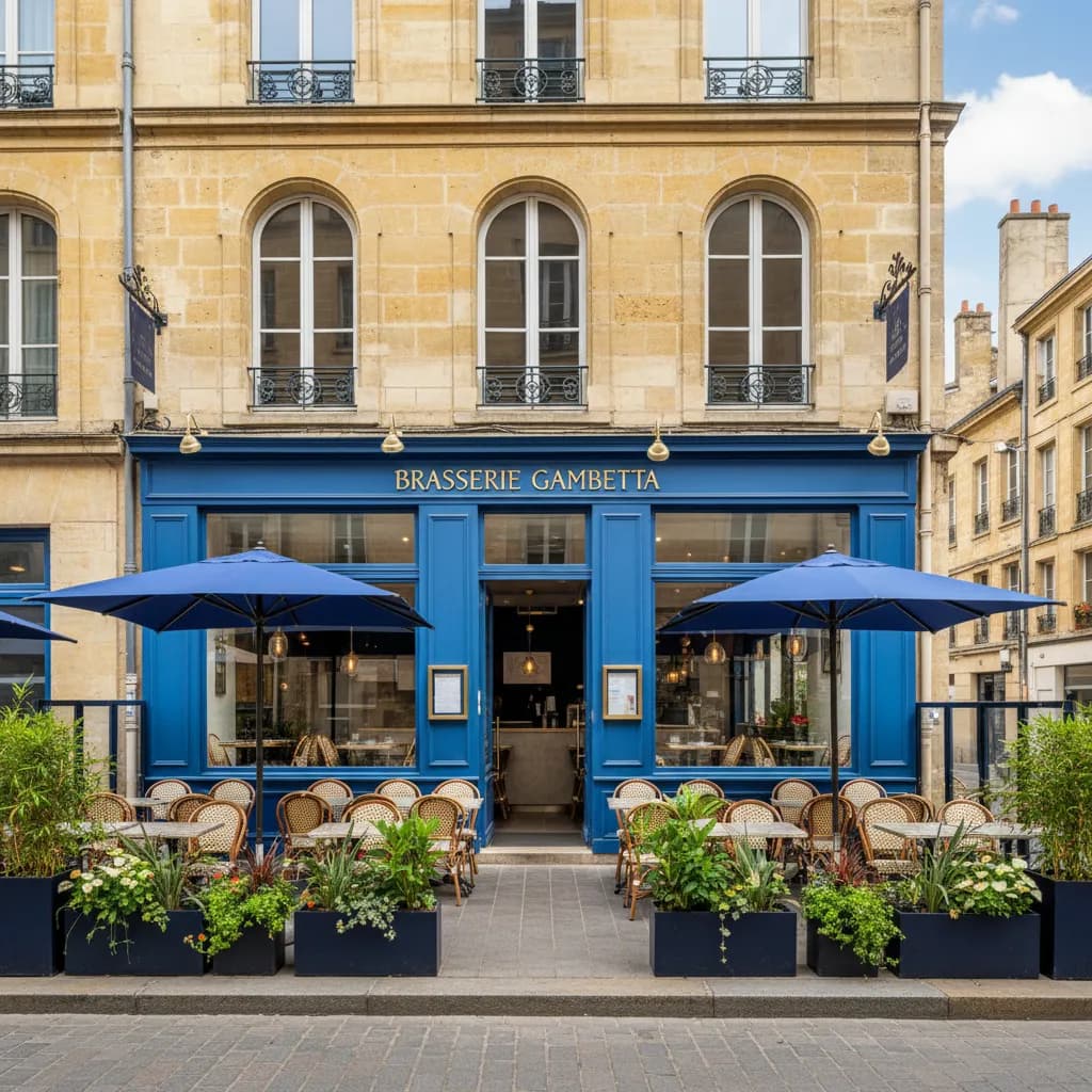 Restaurant 102m² à Bordeaux : terrasse - Image 1
