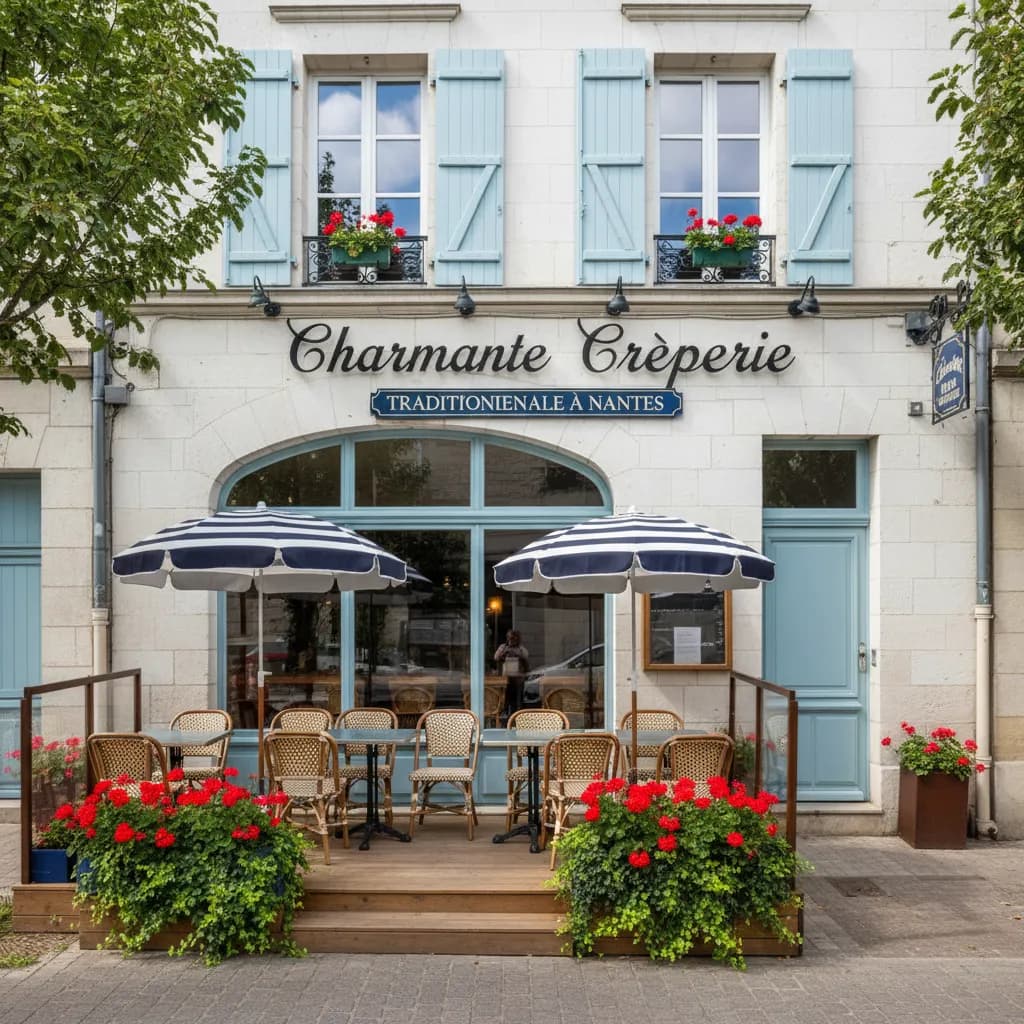 Restaurant à Nantes : terrasse - Image 1