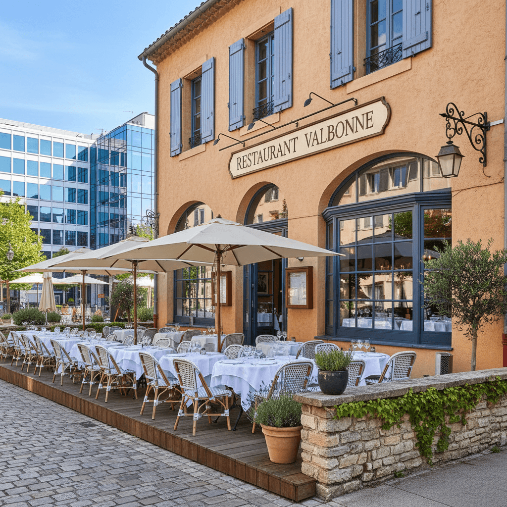 Restaurant 230m² à Valbonne : terrasse - licence IV - Image 1