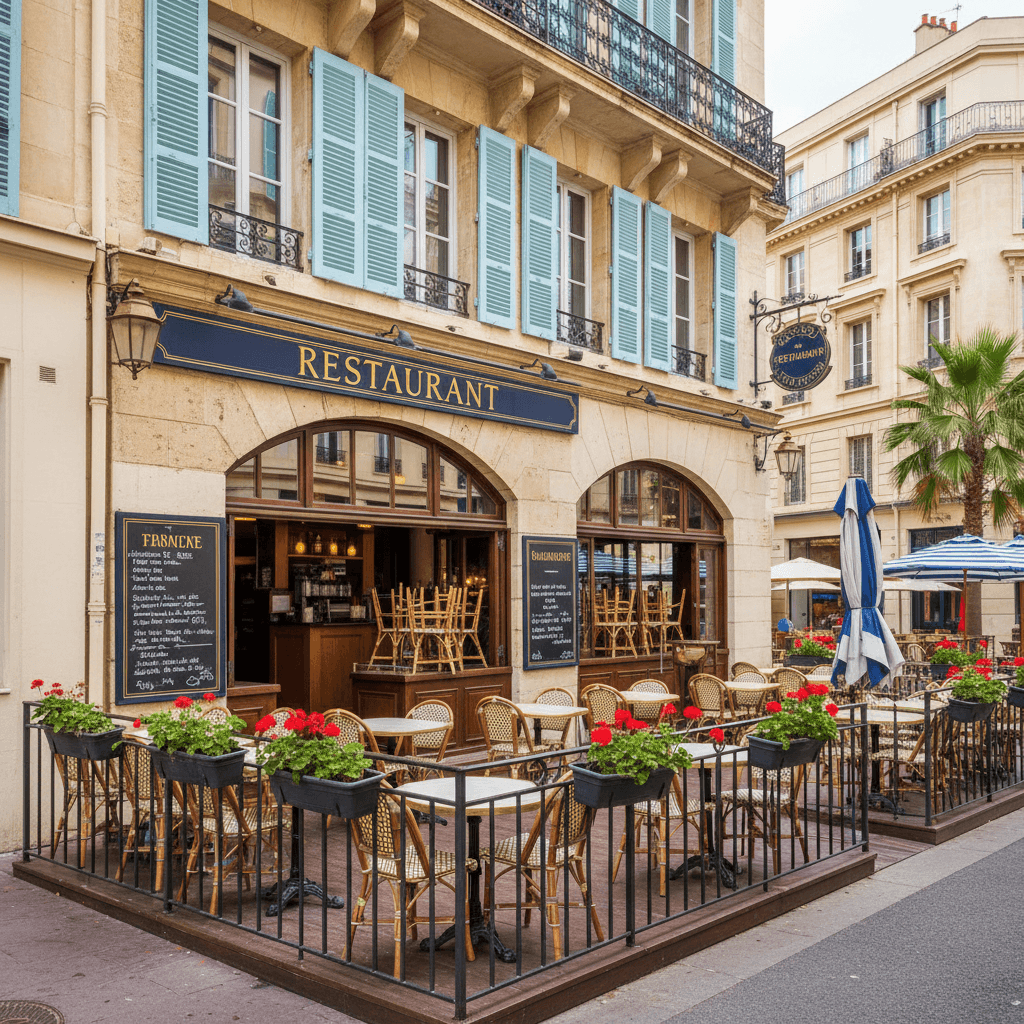 Restaurant 250m² à Marseille : terrasse - licence IV