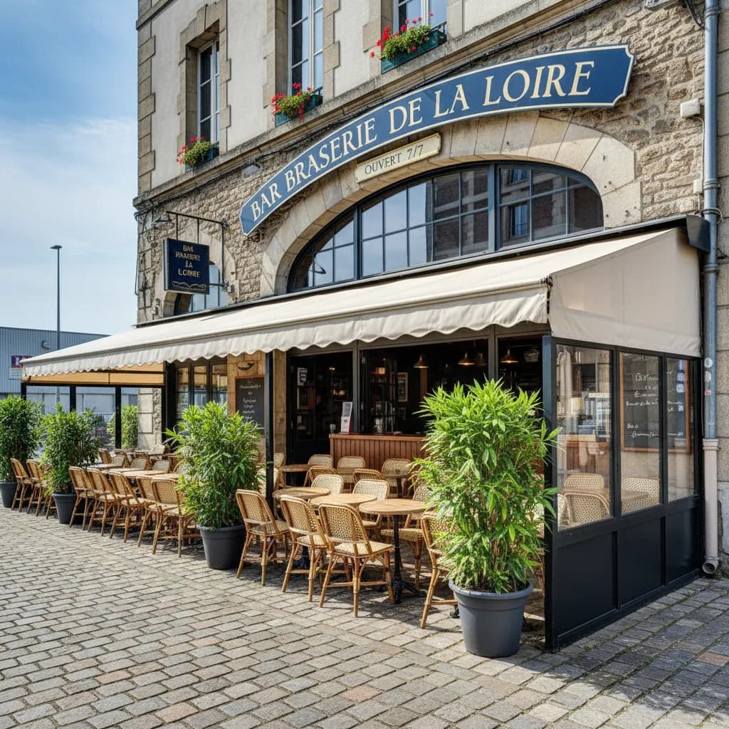 Bar-brasserie 400m² à Nantes : terrasse - licence IV - Image 1